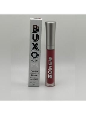 Buxom Full-On Plumping Lip Matte in Deep Red with Silver Cap